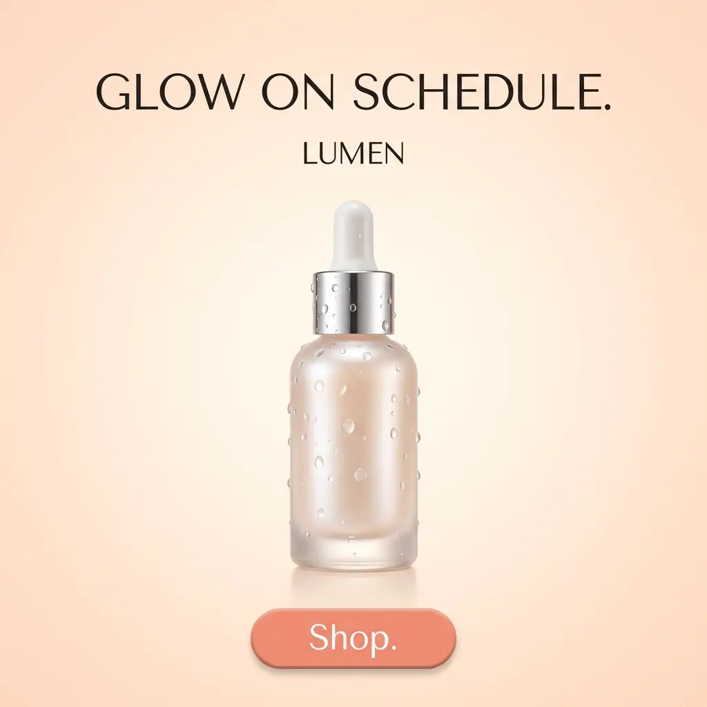Lumen skincare ad: Glow on schedule