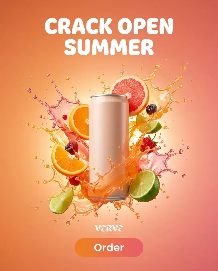 Verve drink ad: Crack open summer